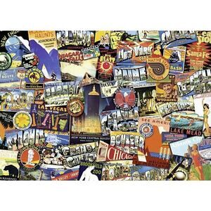 Ravensburger Road Trip USA 1000 Piece Jigsaw Puzzle for Adults